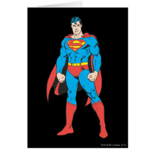 Cartão Super-homem em pé