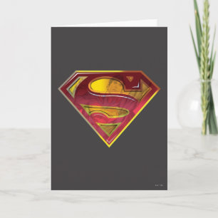 Cartão Super-Homem  Logotipo Reflexo
