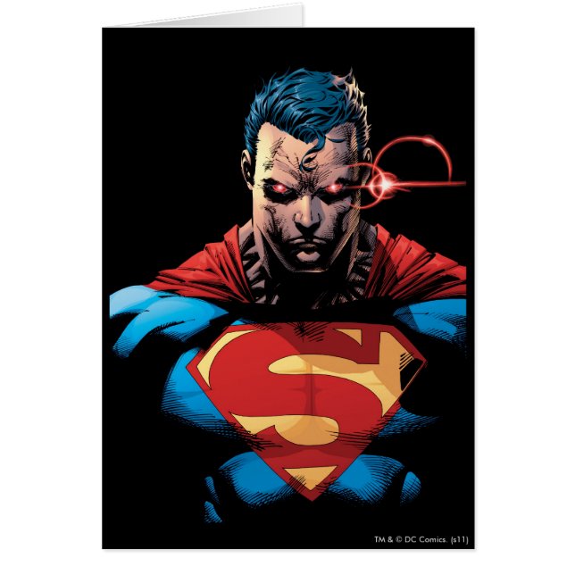 Cartão Super-Homem - Visão Laser (Frente)