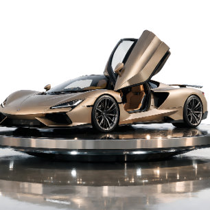 Cartão Supercarro de Luxo – Hipercarro Dourado Champanhe