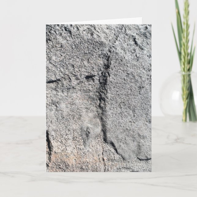 Cartão Superfície de Rocha cinza (Frente)