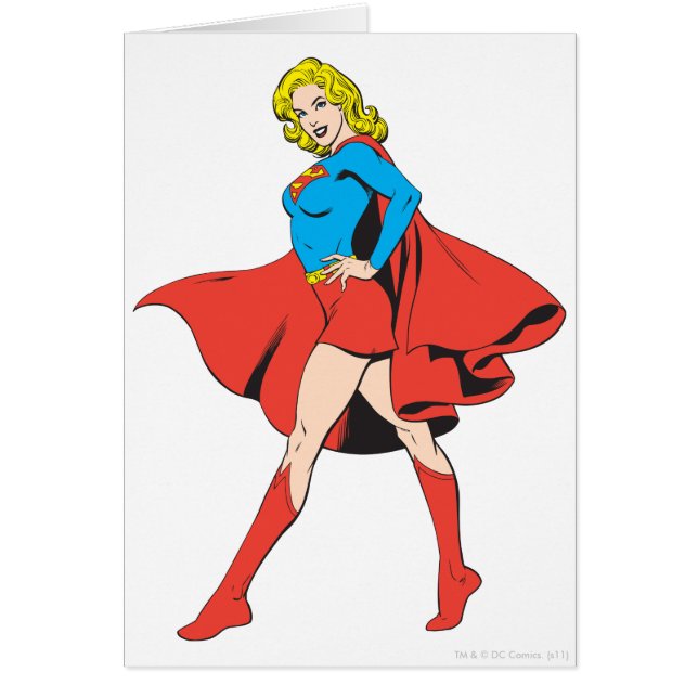 Cartão Supergirl Ataca uma Alça (Frente)