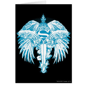 Cartão Supergirl Blue Wings