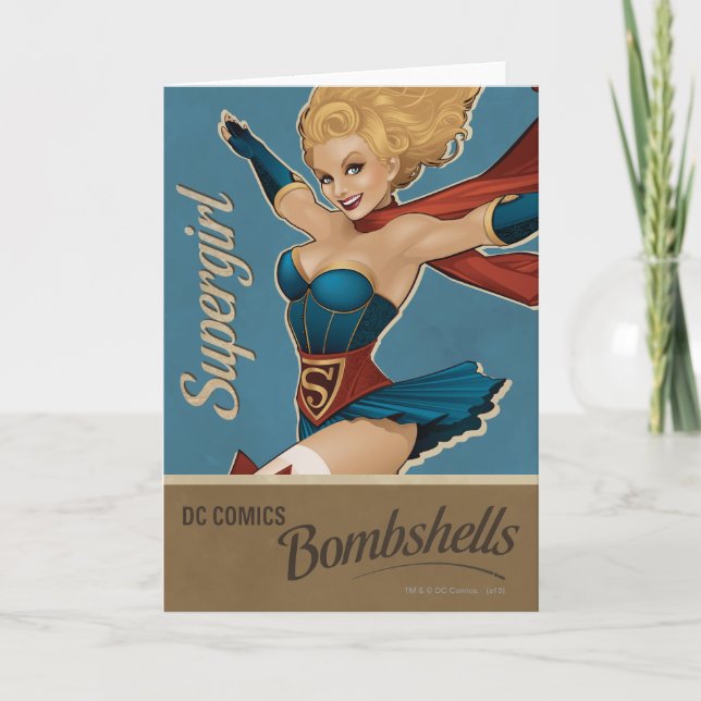 Cartão Supergirl Bombshell (Frente)