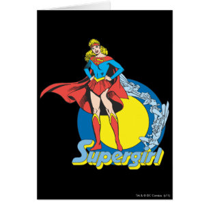 Cartão Supergirl com logotipo