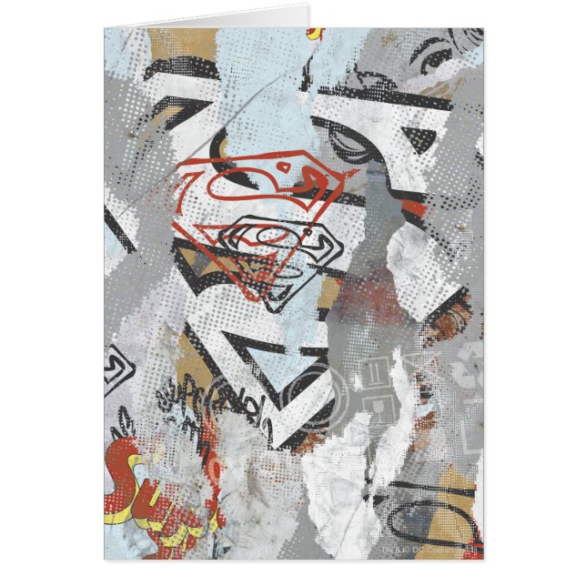 Cartão Supergirl Comic Capers Padrão 1 (Frente)