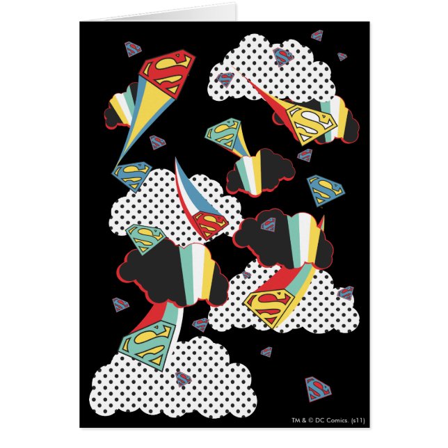 Cartão Supergirl Crazy Sky (Frente)