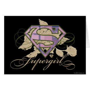Cartão Supergirl Flowers