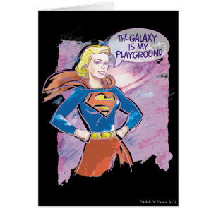 Cartão Supergirl Galaxy