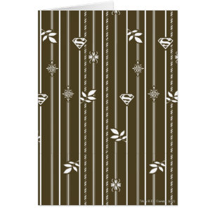 Cartão Supergirl Leaf Pattern Brown