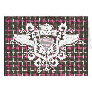 Cartão Supergirl Love Crest