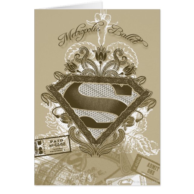 Cartão Supergirl Metropolis Balé Brown (Frente)