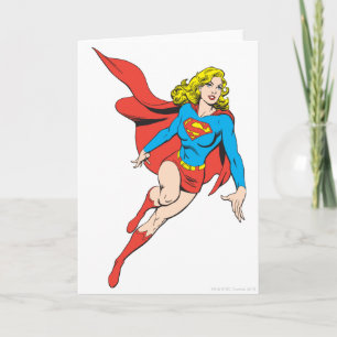 Cartão Supergirl no movimento