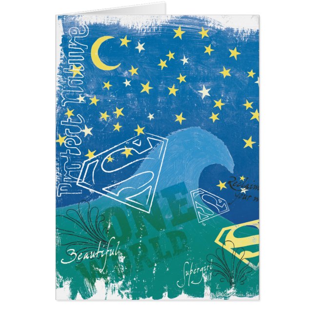 Cartão Supergirl One World (Frente)