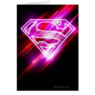 Cartão Supergirl Pink