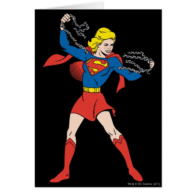 Cartão Supergirl Pose 10 (Frente)
