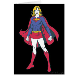 Cartão Supergirl Pose 2