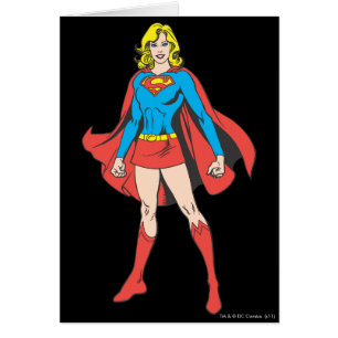Cartão Supergirl Pose 5