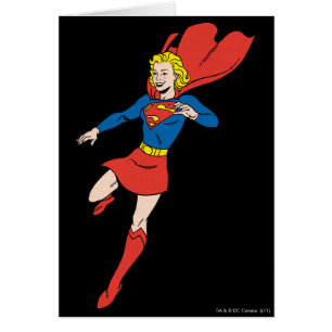Cartão Supergirl Pose 8