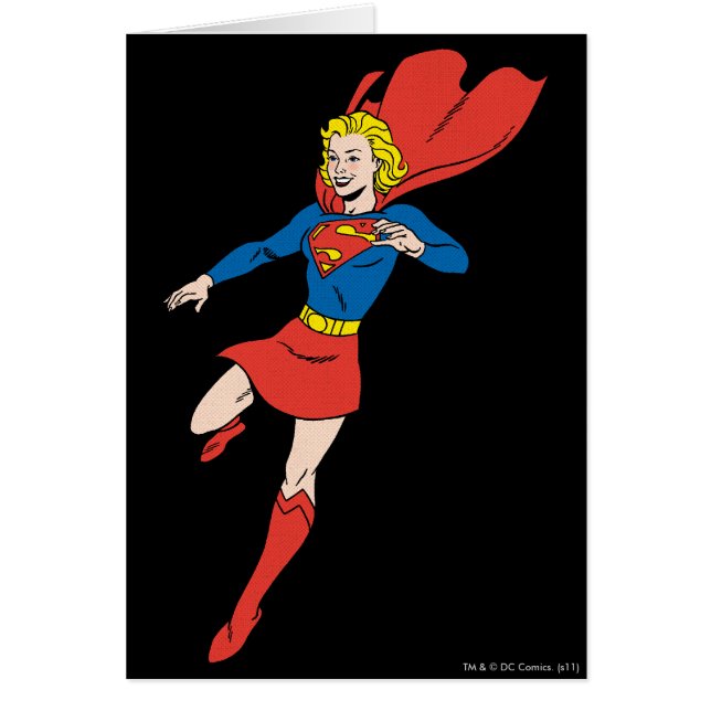 Cartão Supergirl Pose 8 (Frente)