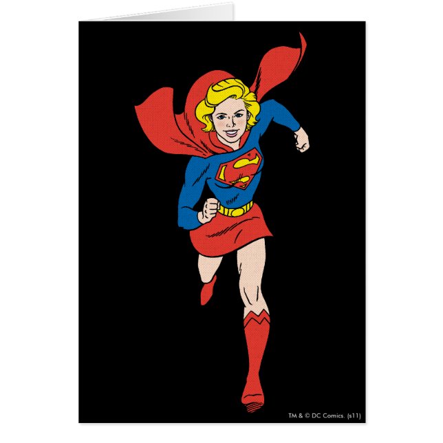 Cartão Supergirl Pose 8 (Frente)