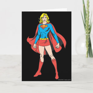 Cartão Supergirl Poses
