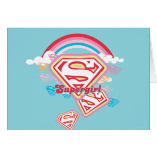 Cartão Supergirl Rainbow