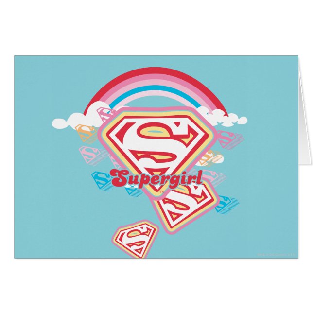 Cartão Supergirl Rainbow (Frente Horizontal)