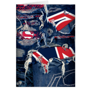 Cartão Supergirl Red, White e Blue