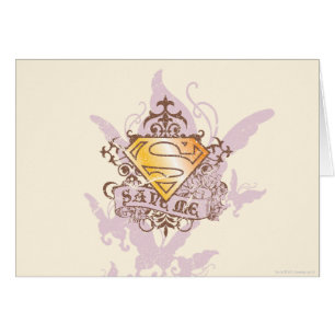 Cartão Supergirl Save Me