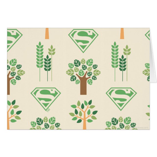 Cartão Supergirl Trees (Frente Horizontal)