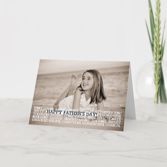 Cartão Superlativos felizes do dia dos pais (Frente)