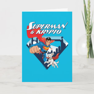 Cartão Superman & Krypto Soar