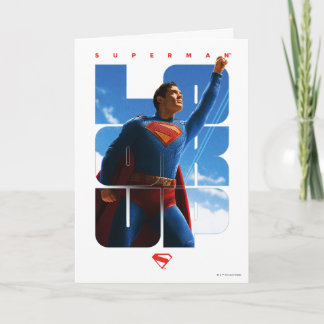 Cartão Superman Procure Pose