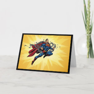Cartão Superman quebra correntes