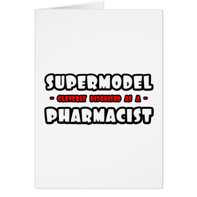 Cartão Supermodelo... Farmacêutico (Frente)