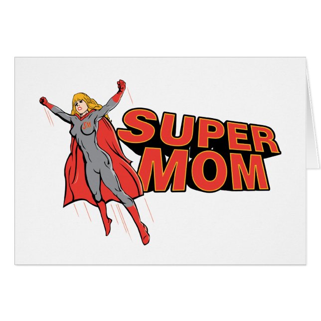 Cartão Supermom (Frente Horizontal)