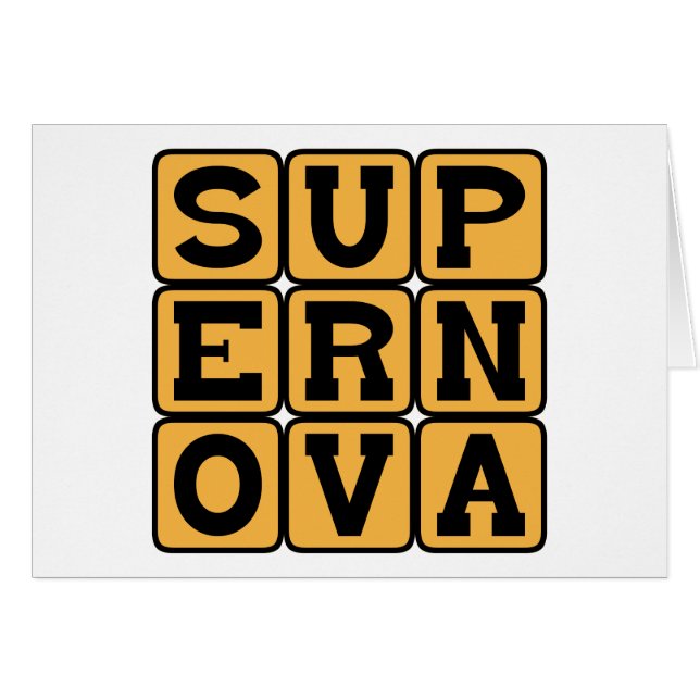 Cartão Supernova, explosão estelar (Frente Horizontal)