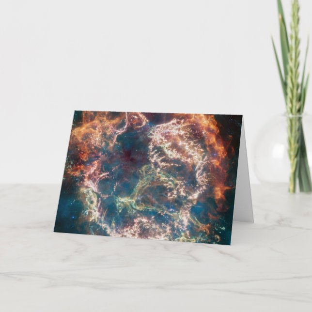 Cartão Supernova Remeteu Cassiopeia A. (Frente)