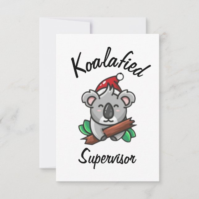 Cartão Supervisor Koalafied (Frente)