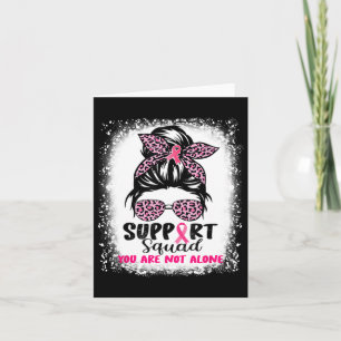 Cartão Suportar Cancer da Mama do Guerreiro Rosa-Rosa-Tro