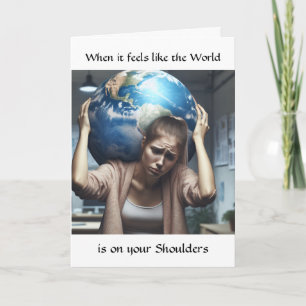 Cartão Suporte a Amizade Quando o mundo