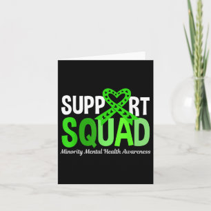 Cartão Suporte à Consciência Mental Minoritária de Esquad