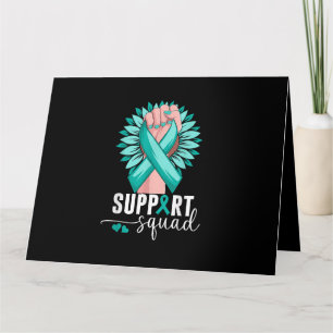 Cartão Suporte a Teal e Whi de Sensibilização do Cancer C