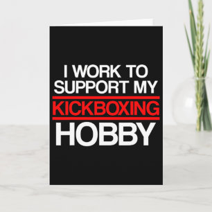 Cartão Suporte de Kickboxing Treino de Kick Boxing