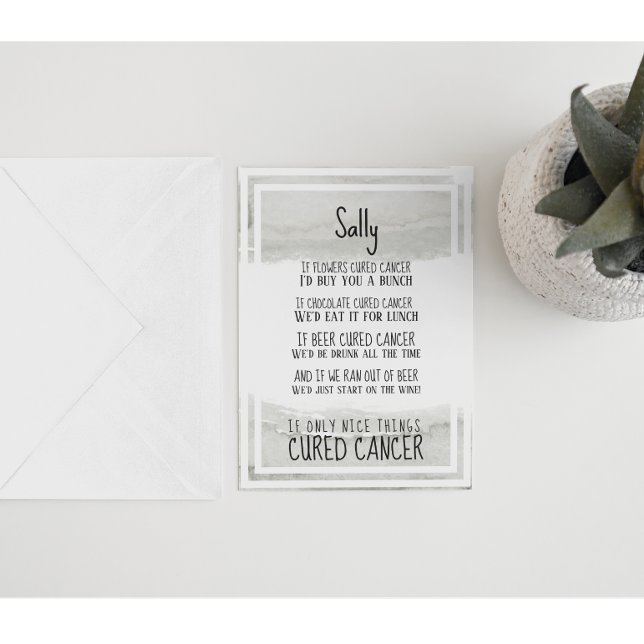 Cartão Suporte e incentivo ao cancer (Criador carregado)