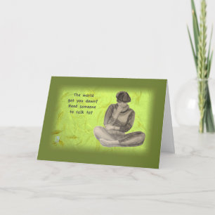 Cartão Suporte para moças tristes de mim