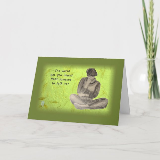 Cartão Suporte para moças tristes de mim (Frente)