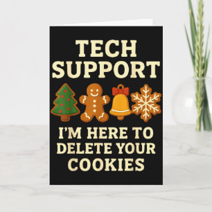 Cartão Suporte Técnico Aqui Para Excluir Cookies Natal Di