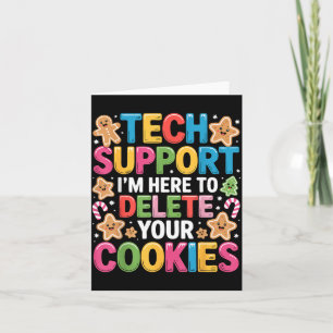Cartão Suporte Técnico de Natal Aqui Para Excluir Cookies
